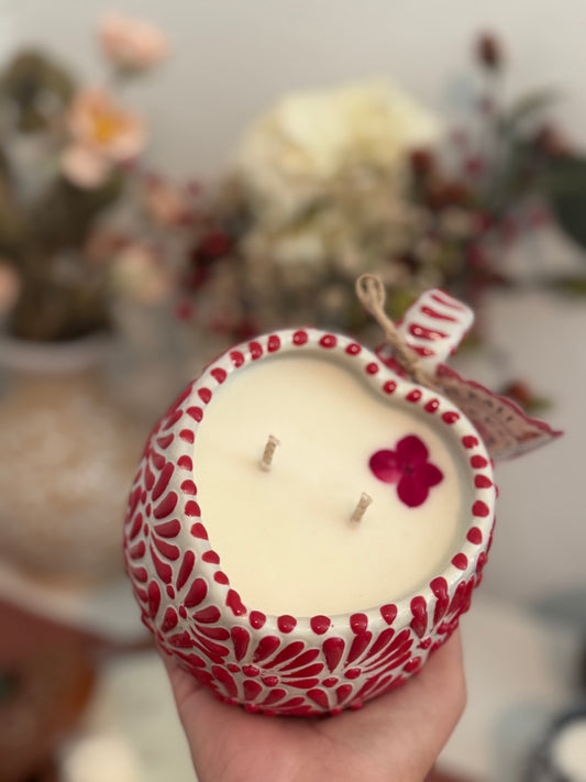 Corazoncito talavera mug - Candle